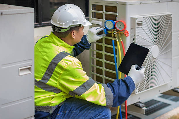 Professional Heat Pump Repair technician working in Alborn, MN